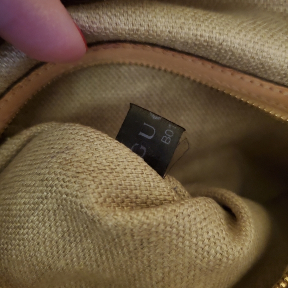 Gucci Horsebit Flora Wave Blue Canvas Hobo Bag - Picture 5 of 9